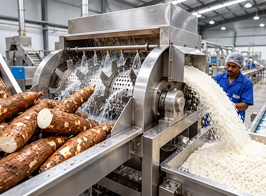Cassava flour, chips and starch processing line